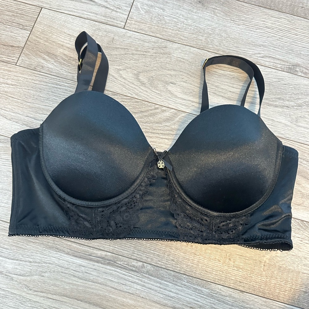 Daisy Fuentes Black Lace Detail Bra